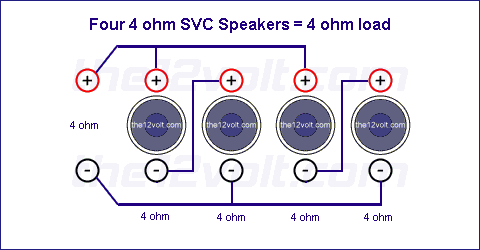 8 ohm subwoofer wiring diagrams
