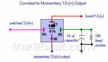 Constant to Momentary Output - Positive Input/Positive ... dpdt door contact wiring diagram 