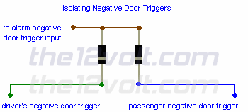 Blocking Diodes, Isolating Door Triggers and Sensors 12v relay wiring diagram switched power 