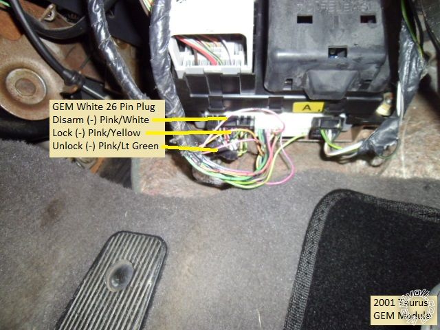 2000-2003 Ford Taurus Remote Start w/Keyless Pictorial -- posted image.