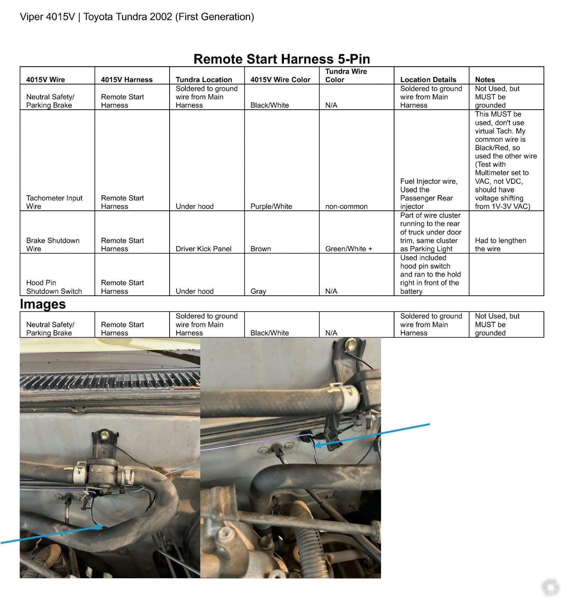 2002 Toyota Tundra, Viper 4105v Remote Start, Pictorial -- posted image.