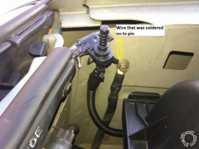 Hood Pin Mod Remote Start Alarm System Pictorial - Last Post -- posted image.