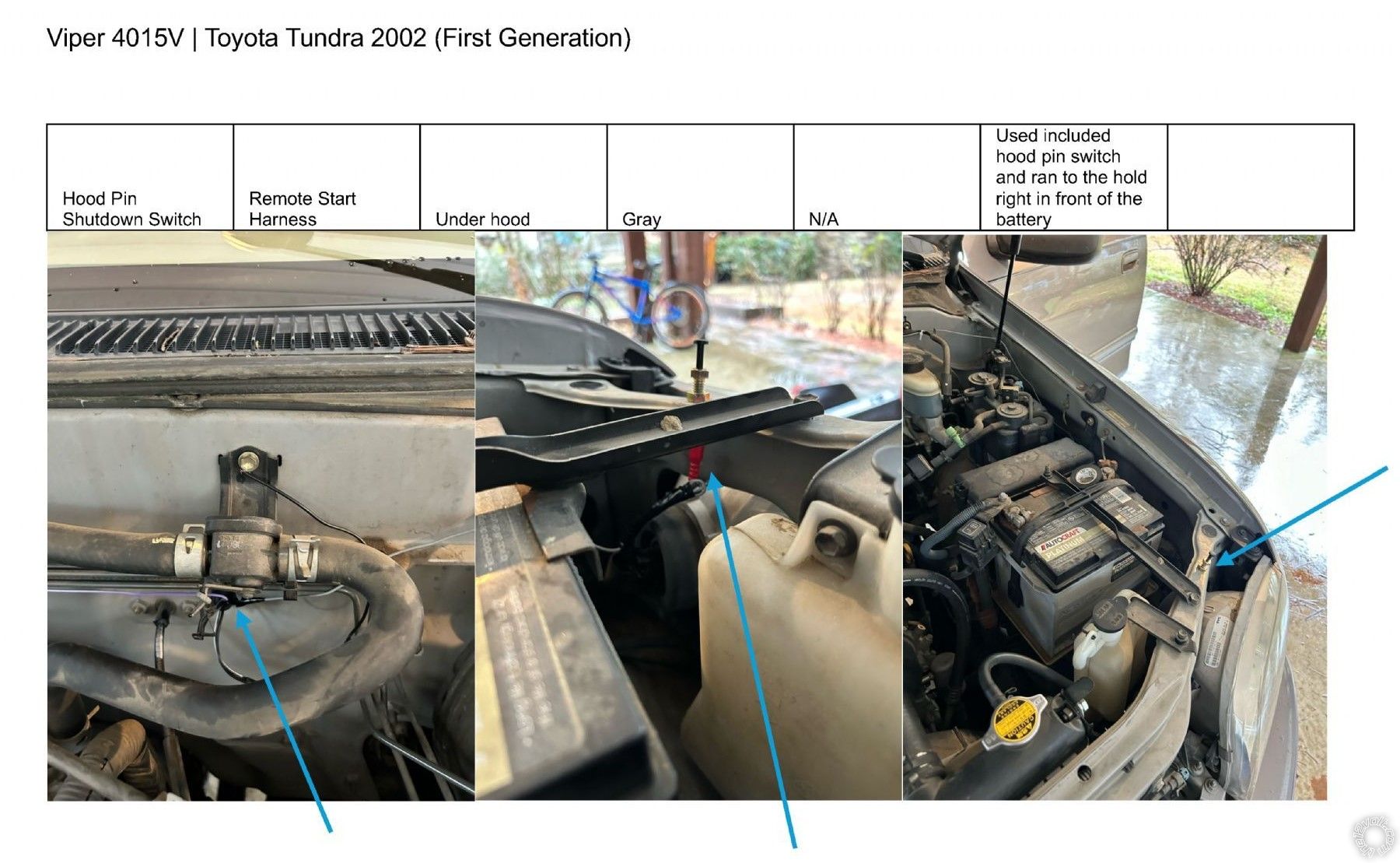 2002 Toyota Tundra, Viper 4105v Remote Start, Pictorial - Last Post -- posted image.