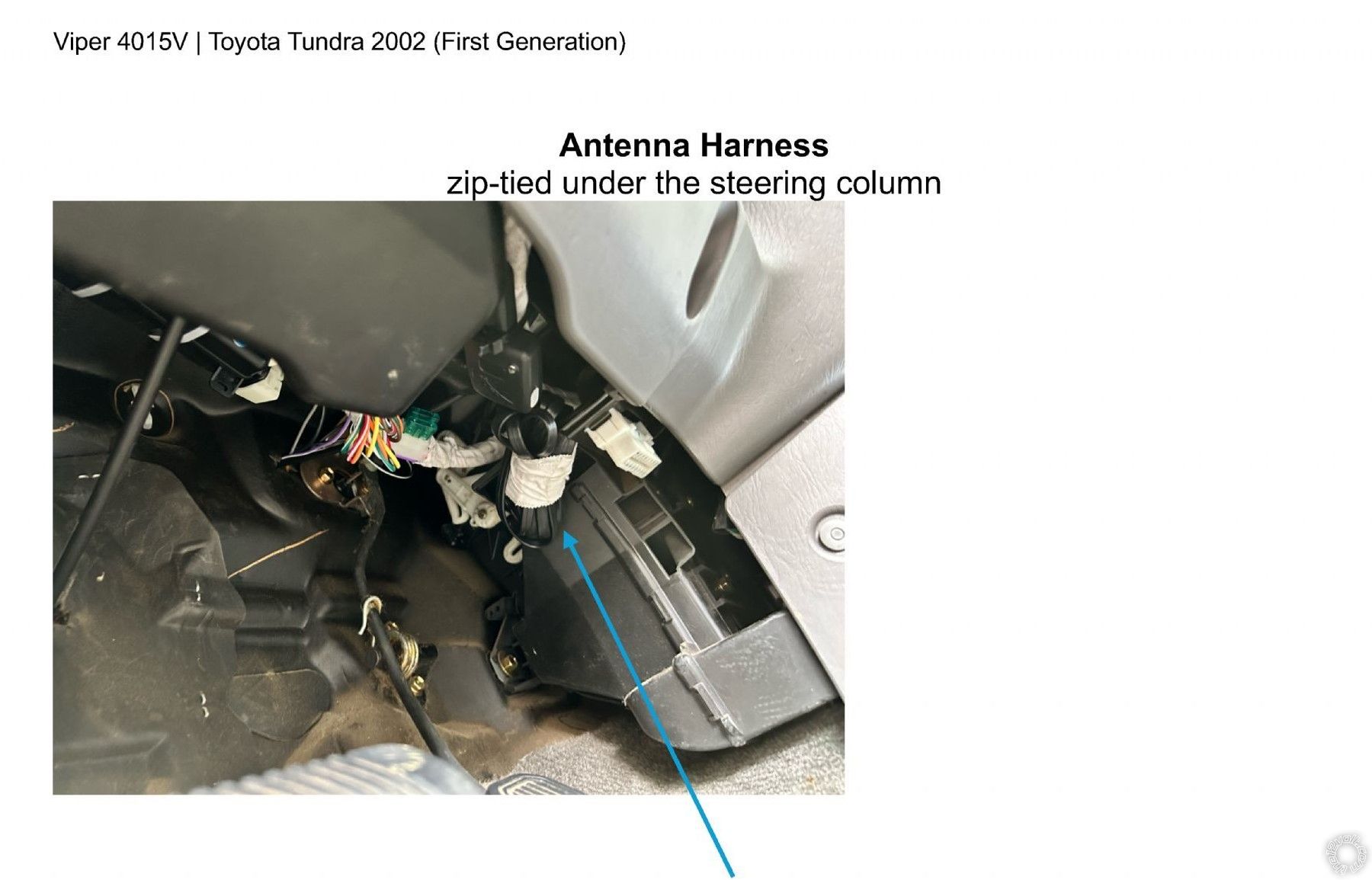 2002 Toyota Tundra, Viper 4105v Remote Start, Pictorial -- posted image.