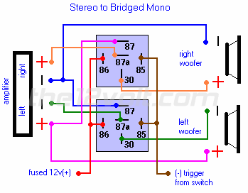 Changing Ohm load using relays -- posted image.