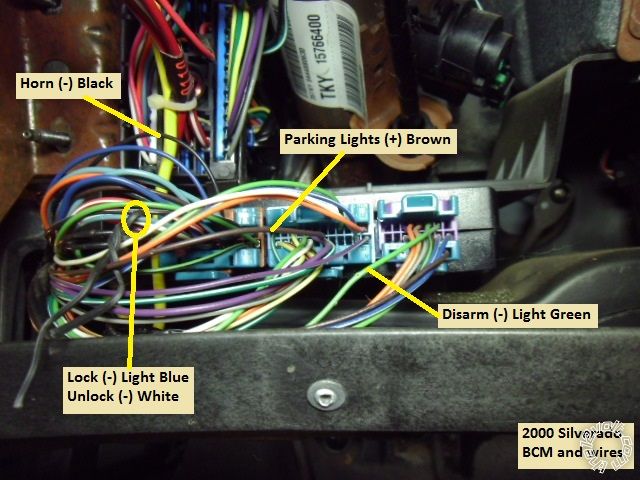 99 to 02 Silverado Remote Start w/Keyless Pictorial buick regal stereo wiring diagram 