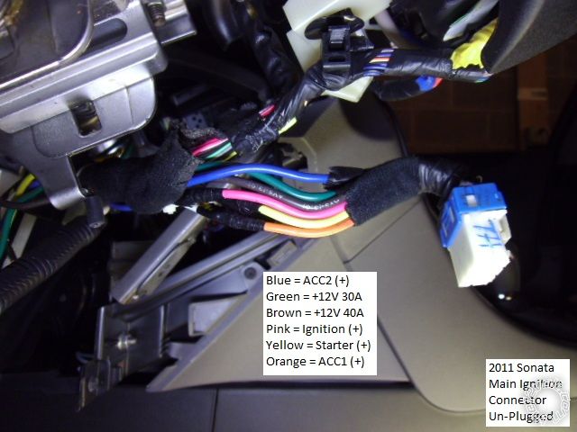 2011 Hyundai Sonata Remote Start w/Keyless Pictorial wiring harness 2011 kia sorento 
