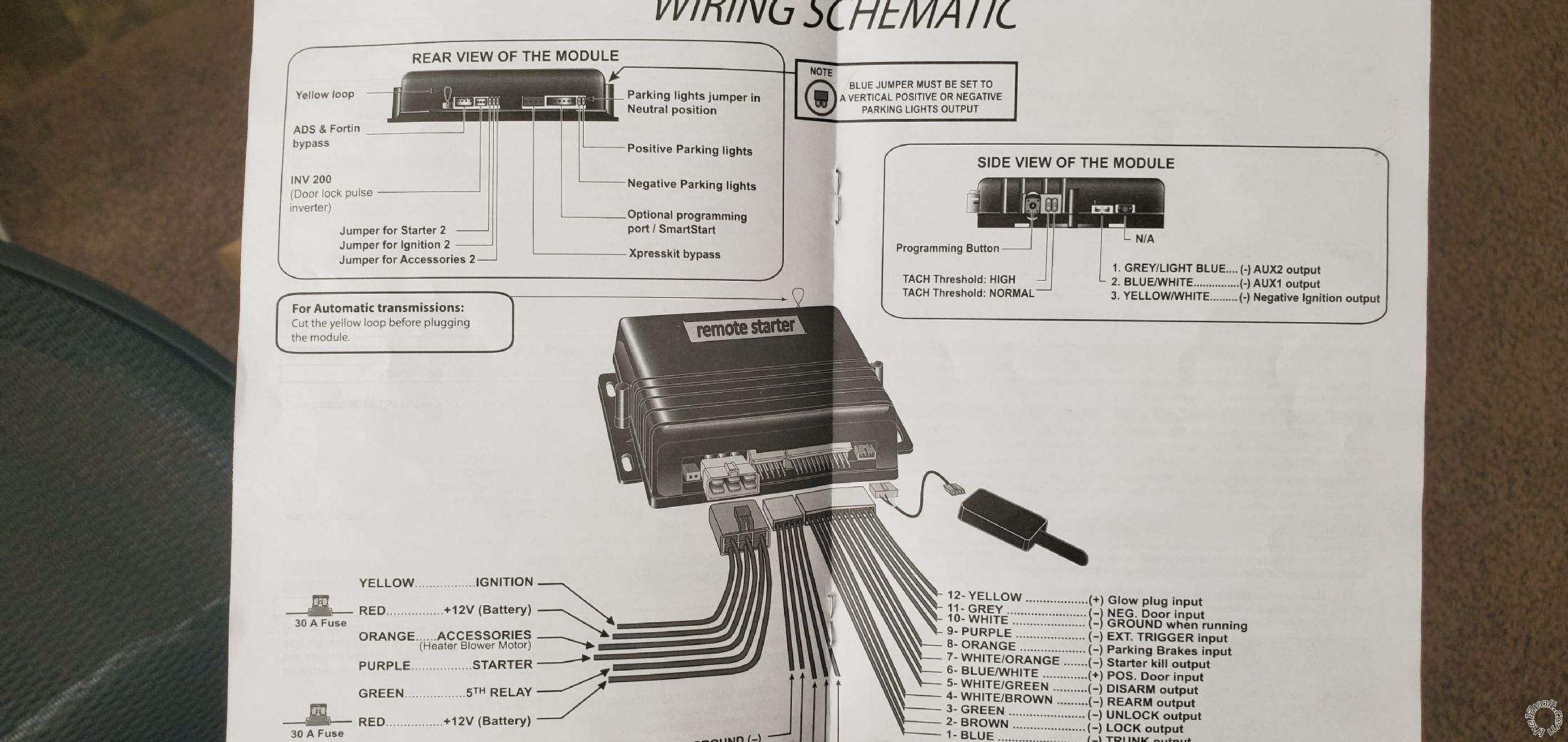 BMW E39 Remote Starter Wiring Confusion -- posted image.