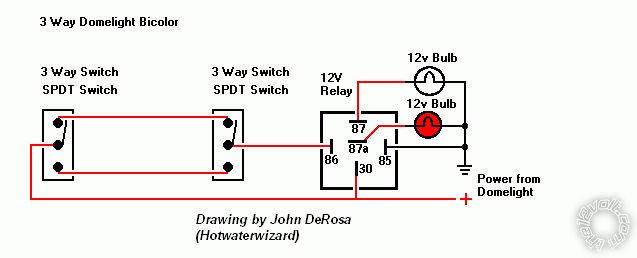 3 way switch with 12 2 wire