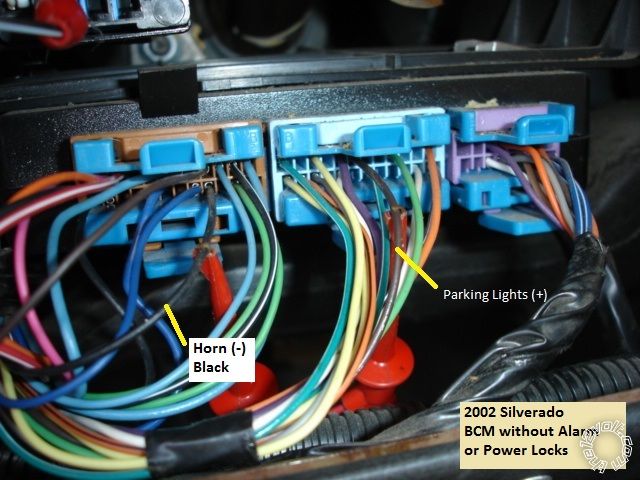 1999-2002 Silverado Remote Start w/Keyless Pictorial 2000 bonneville stereo wiring harness diagram 