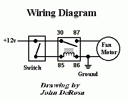 Simple relay diagram -- posted image.