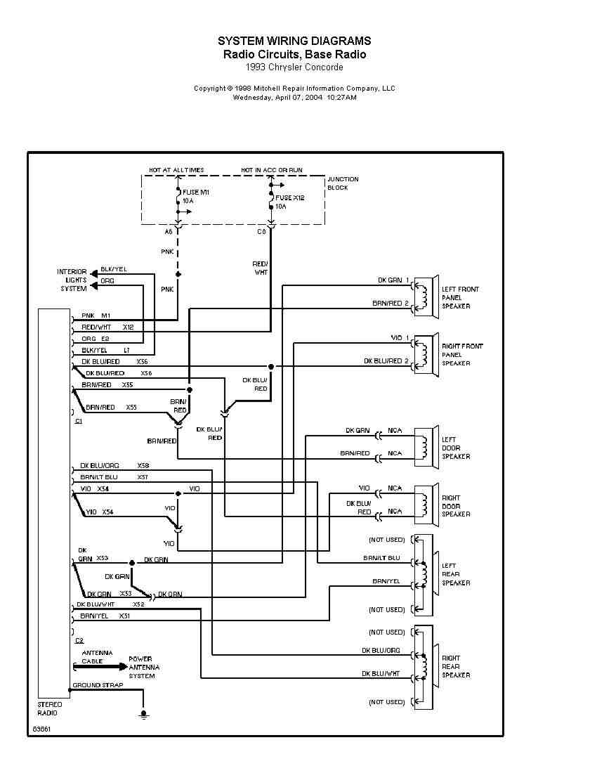 2002 Chrysler Concorde Radio Wiring Diagram Wiring Diagram