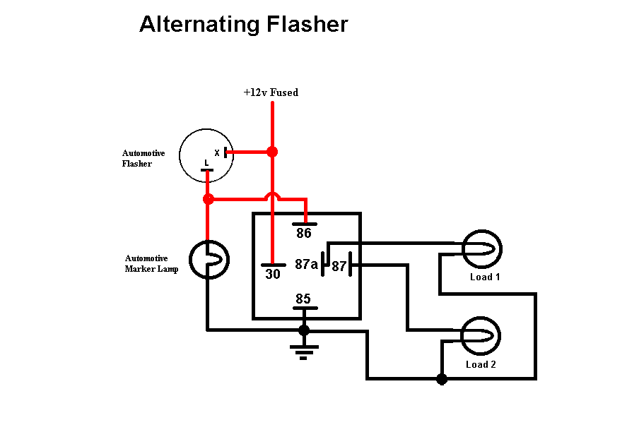 Flasher wiring diagram information