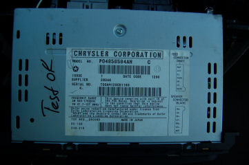 2001 Chrysler Town & Country Stereo -- posted image.