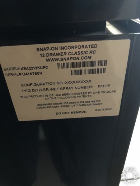For Sale: Snap-On Toolbox - Last Post -- posted image.