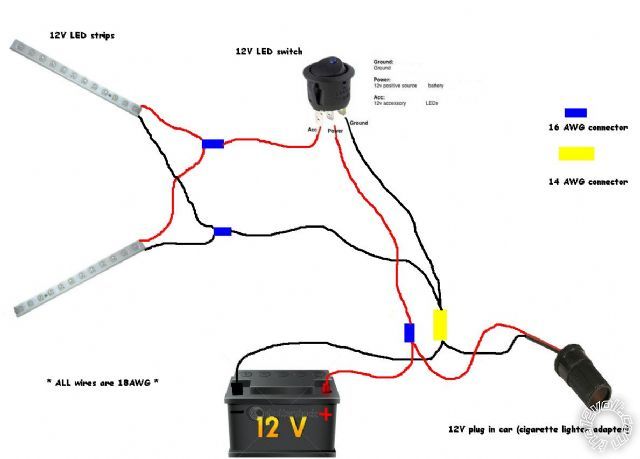 12V Wiring Diagram / Strip Lights - Last Post -- posted image.