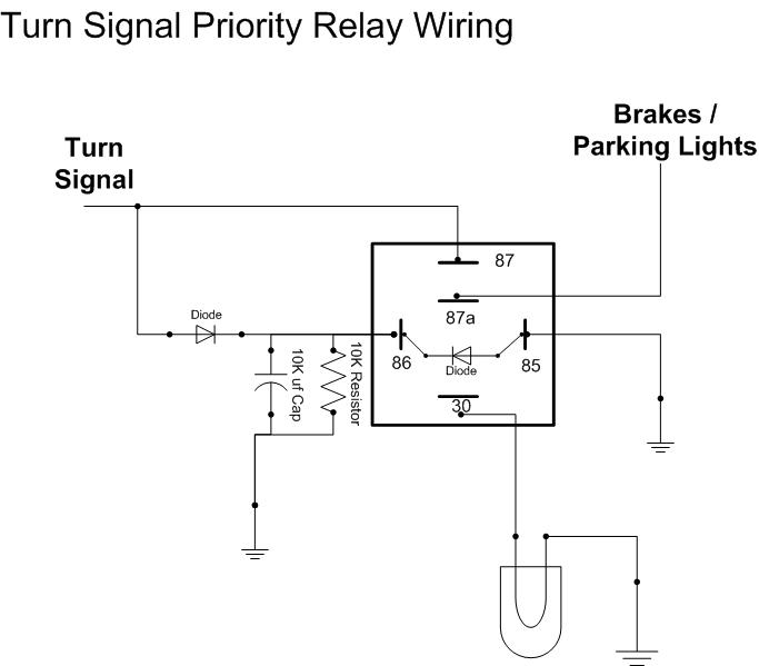 Relay for Turn Signal/Brake Priority -- posted image.