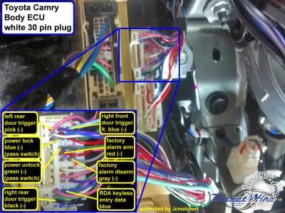 camry remote wiring start xle toyota stereo security alarm the12volt installbay