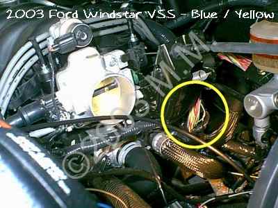 Where is the starter located on a 2002 ford windstar #5