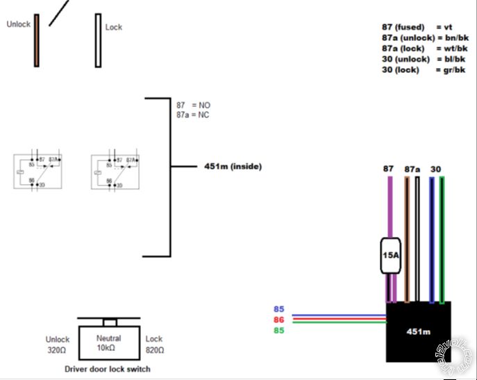 2003 Dodge Dakota, OEM Switch, Aftermarket Keyless Entry Kit -- posted image.